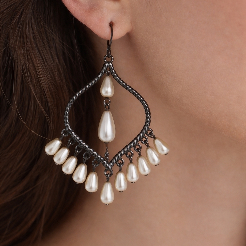 Elegant Pearl Drop Earrings